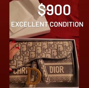 Dior Belted Saddle Bag